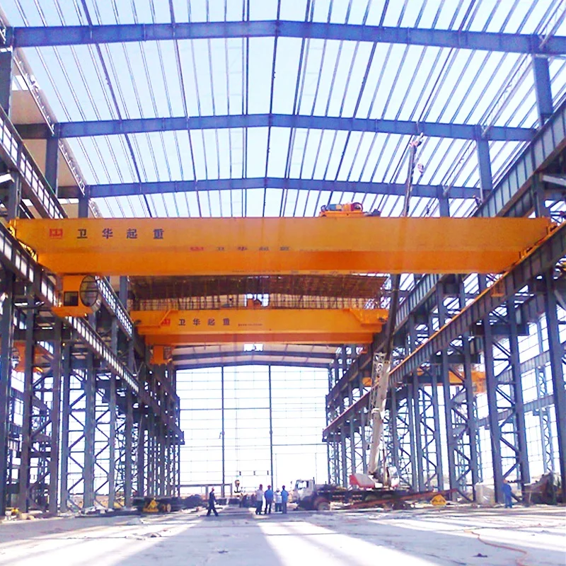 WEIHUA European Style Double Beam Girder Overhead Bridge Crane 25 tons Span 20m Lifting Height 9m