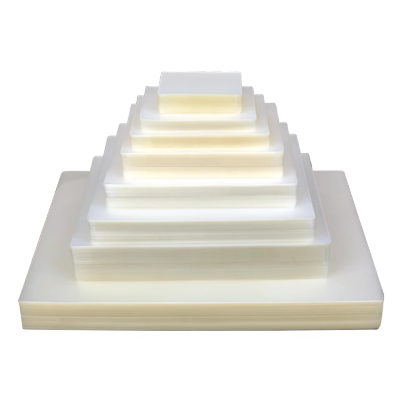 80mic 100mic 120mic A4 Glossy Hot Laminating Film Pouch Cheap PET Transparent Waterproof Thermal Lamination Film Pouch Wholesale