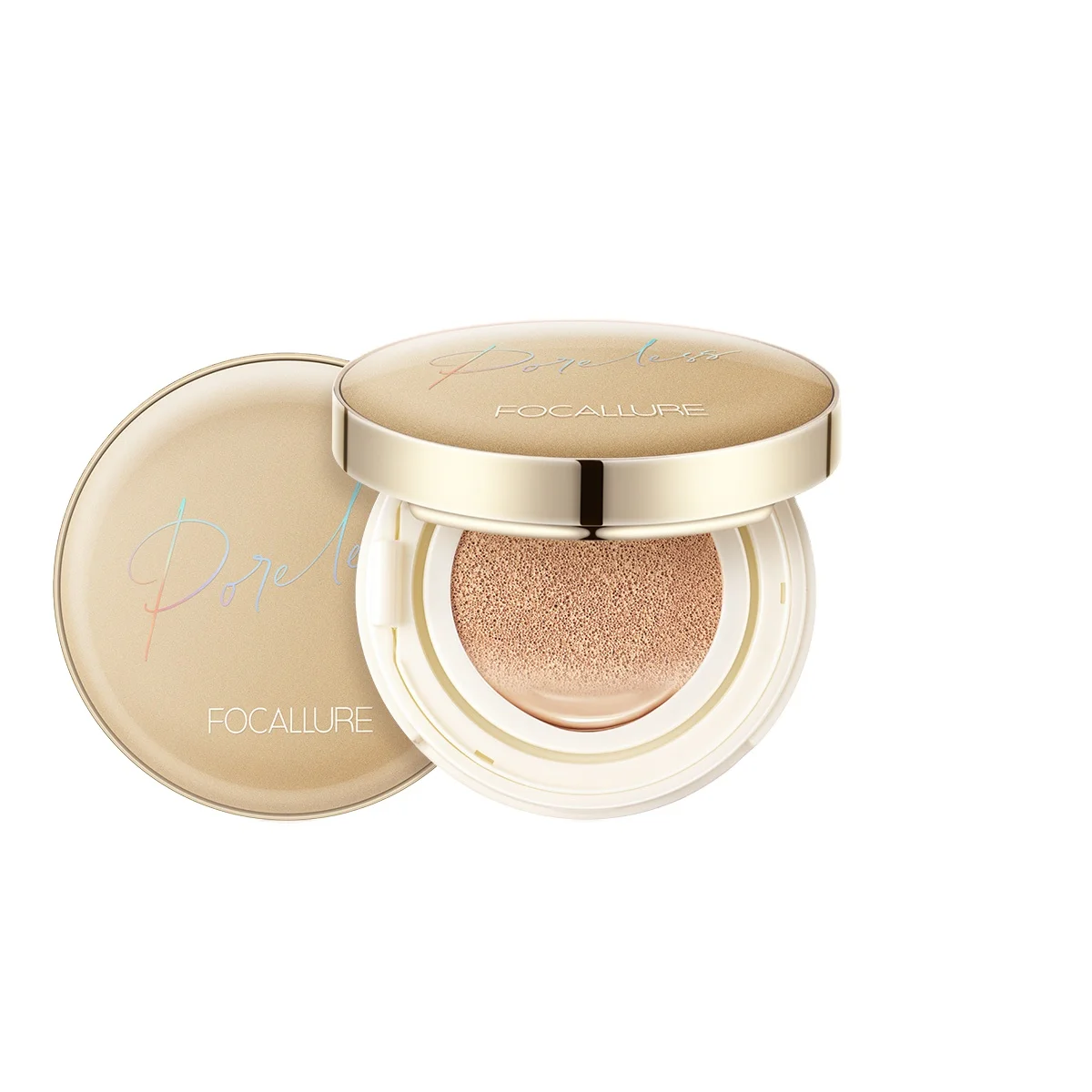 Focallure GoldenAge Poreless BB Cushion---Full Coverage Waterproof Long-Lasting Matte Effect Soft Smooth Lightweight