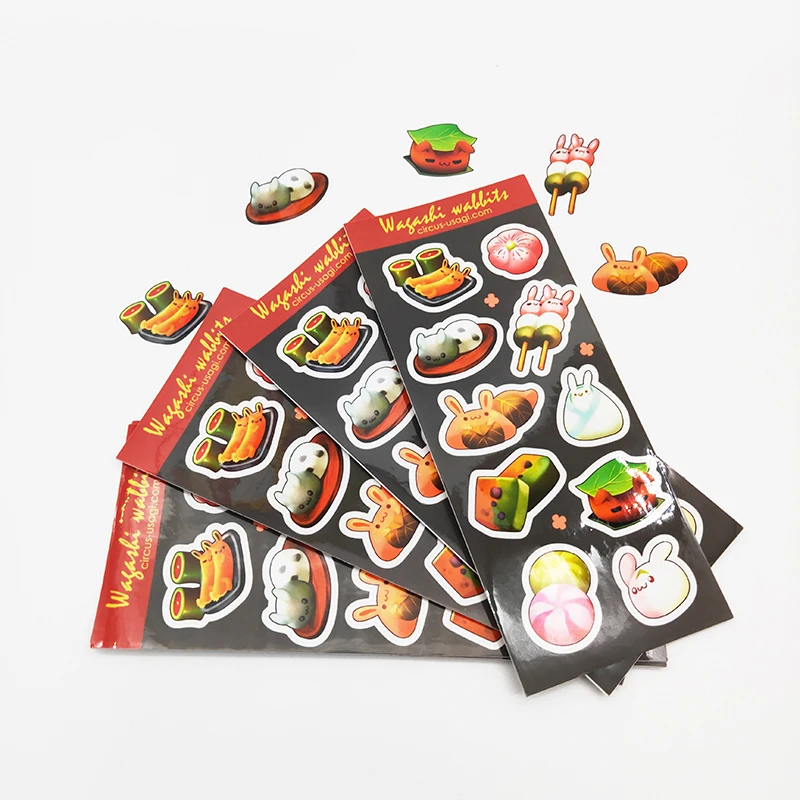 Custom Transparent Waterproof Plastic Vinyl Kiss Cut Label Stickers