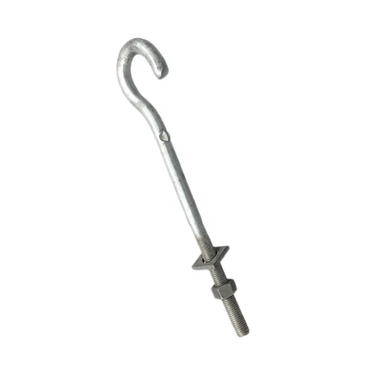 Оцинкованная Соединительный болт с проушиной крюковый болт/соединительный болт для электроэнергетические фитинги