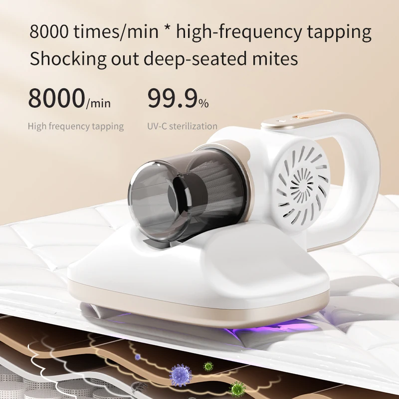 11KPa 2000mAh Battery Wireless Handheld Vacuum Cleaner Whole House Office Dust Mite Vacuum Cleaner