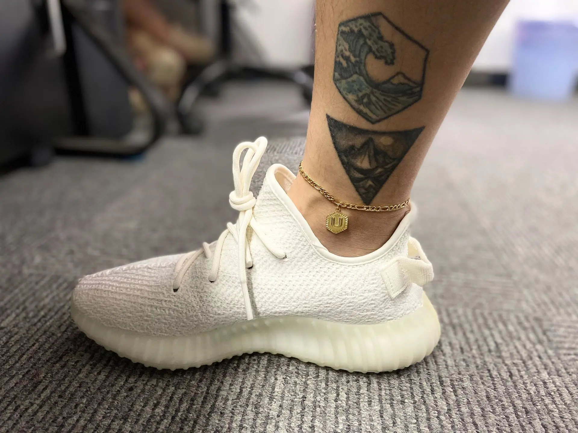 Fancy 26 Letter Alphabet Initial Stainless Steel Foot Jewelry On Foot Ankle Bracelet For Men And Women