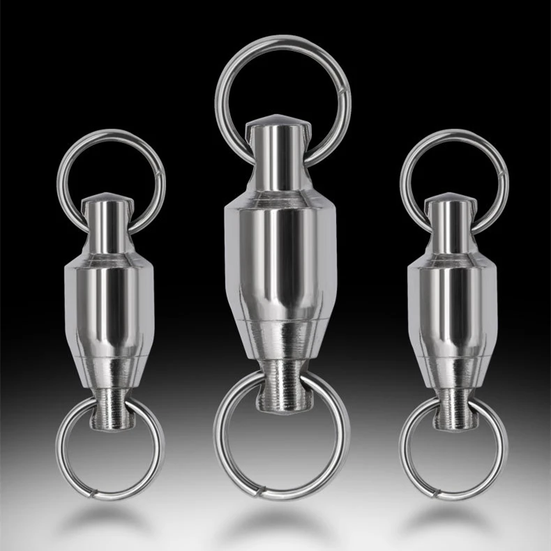 Stainless Steel Big Lure Fishing Swivel High Speed Sea Boat Fishing Barrel Swivels Fishing Swivels Ball Bearing