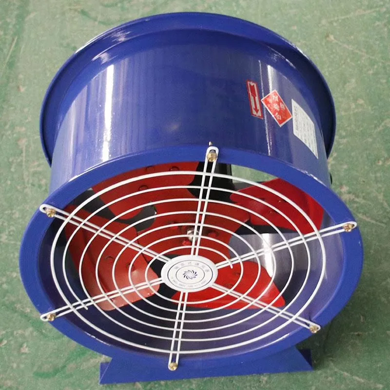 High Temperature Proof  Explosion Proof Metal Axial Flow Fan 380V  For Industrial Ventilation