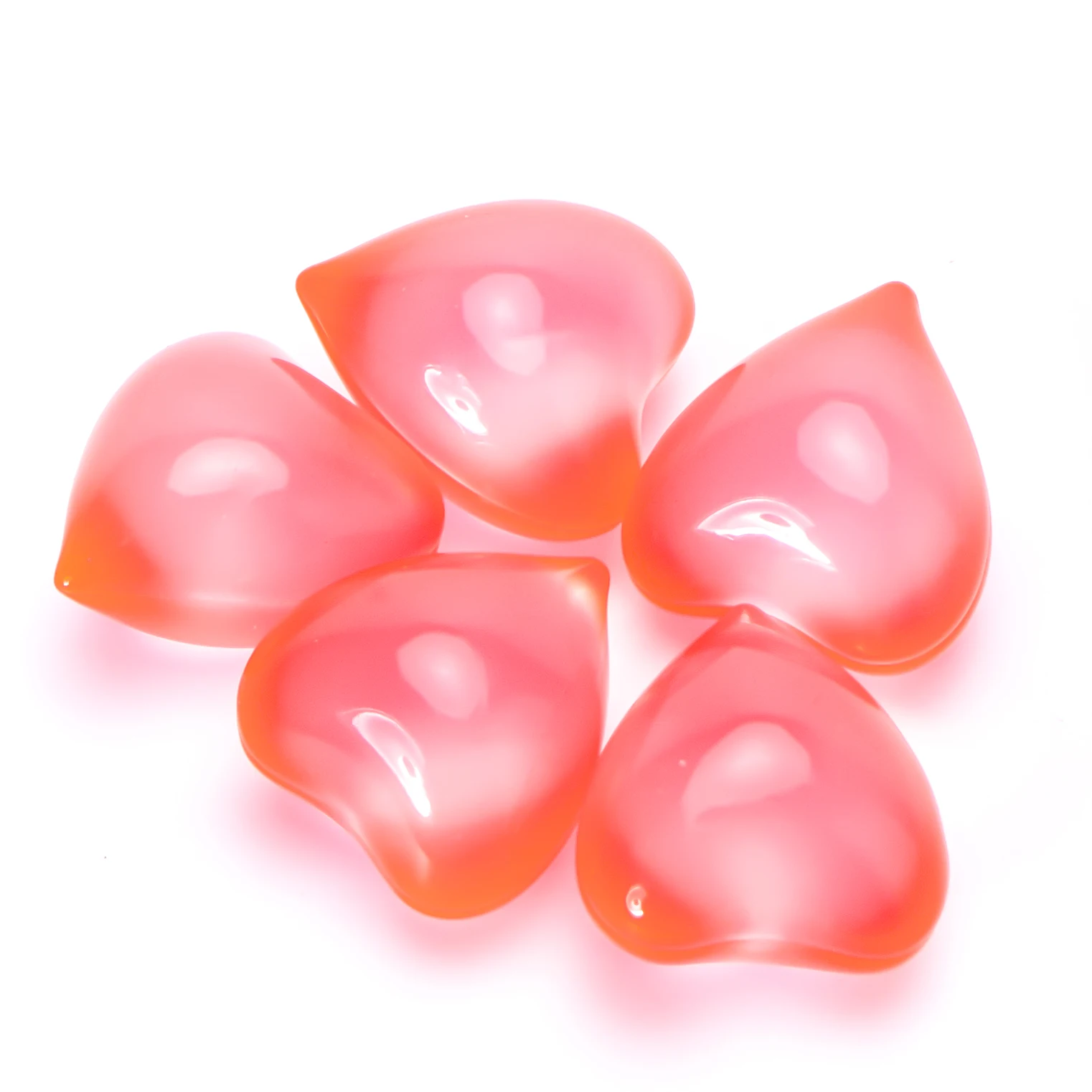 Different cosmetics facial pearl beauty oil capsule heart shaped bath oil beads