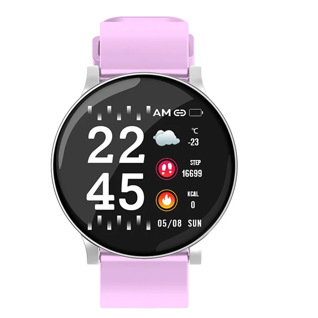  W8 Круглый Сообщение напоминание фитнес трекер спортивная модель Smart Watch водонепроницаемый беспроводной звонок Смарт-часы для всех