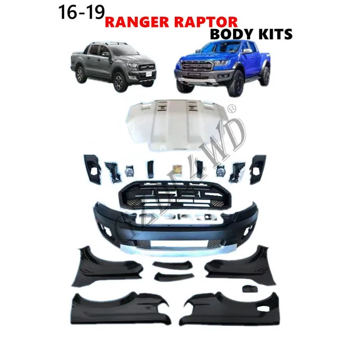 Комплекты переднего бампера для Ranger T7 15-17 преобразование в T8 raptor 2018 наборы широких
