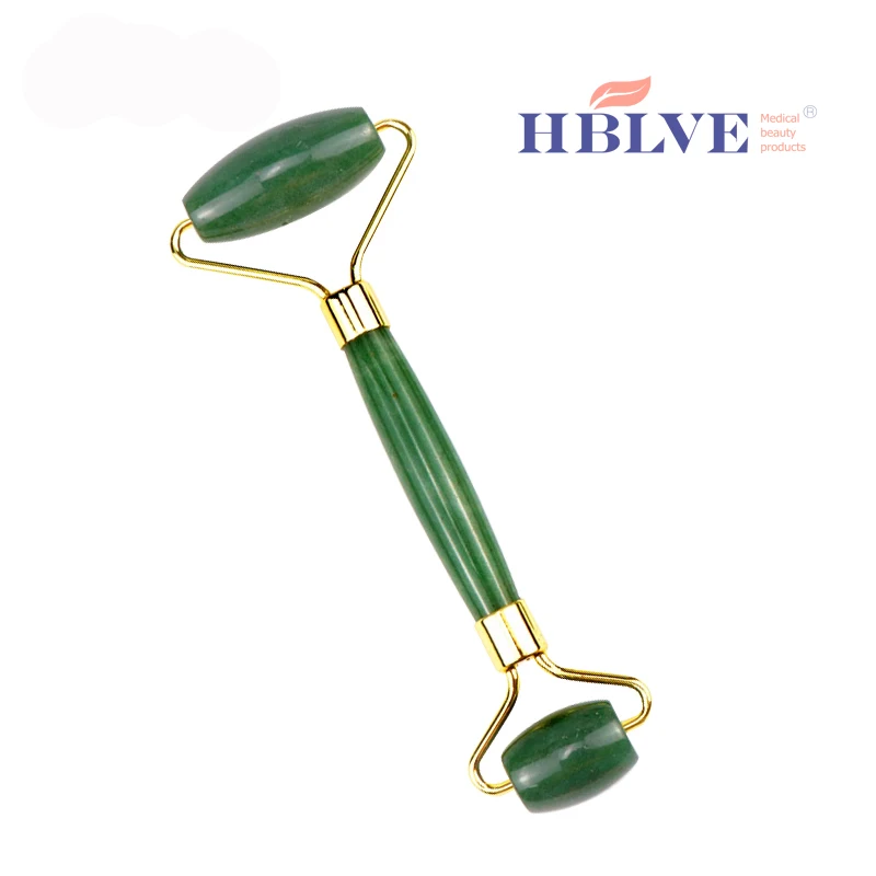 Beauty Salon Personal Skin Care Handheld Massage Rose Quartz Pink Jade Roller Set