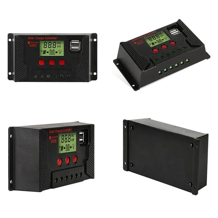 Custom 12v 24v 10a 20a 30a 40a 50a 60a Charger Pump Controllers Manual Pwm Solar Panel Charge Controller For PV Module System