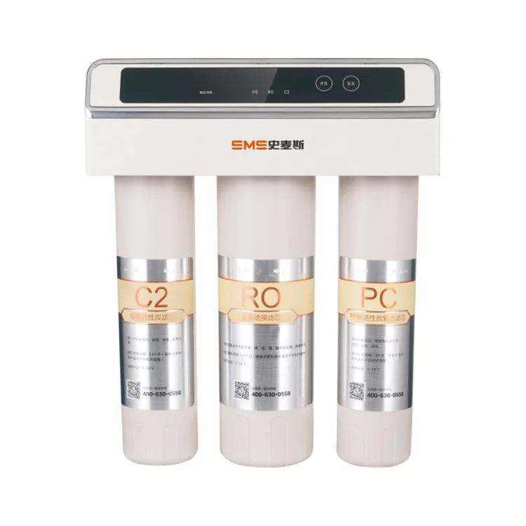 Wall Mounted C2+Ro+Pc Filtration Reverse Osmosis Ro Drinking Water Home Purification 7 Stages Ro System Alkaline Water Purifier