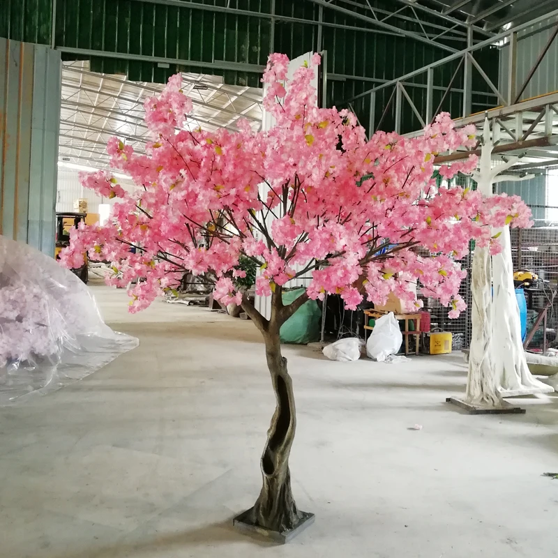 Fake 6.5 Ft Pink Cherry Blossom Tree Artificial