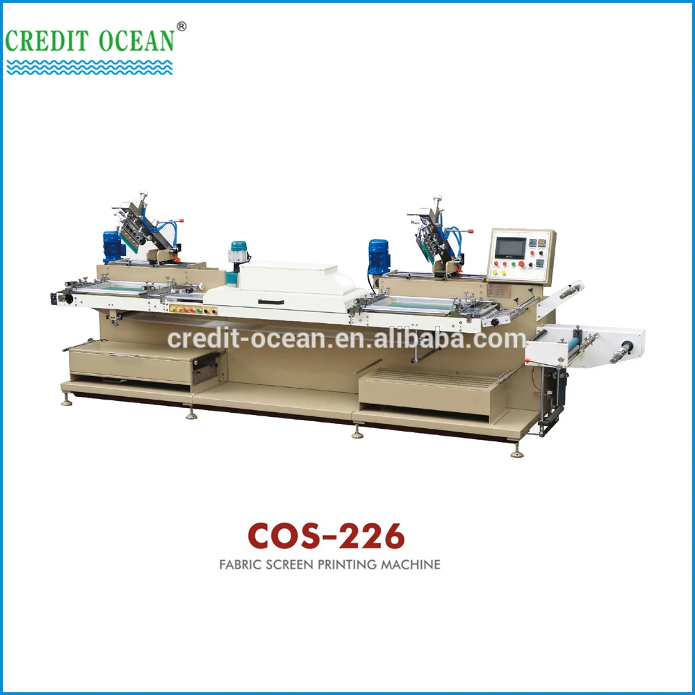 COS-126 One Colour Fabric Screen Printing Machine (Roll to Roll)