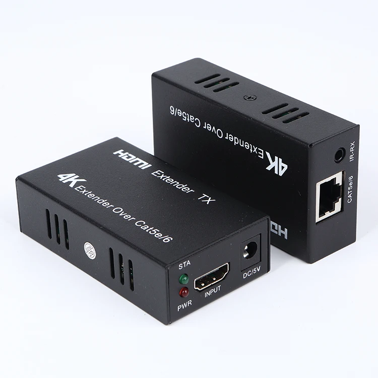 4K HD hest resolution up to 4K 2K@30Hz transmitter and receiver 4k signal over lan cable