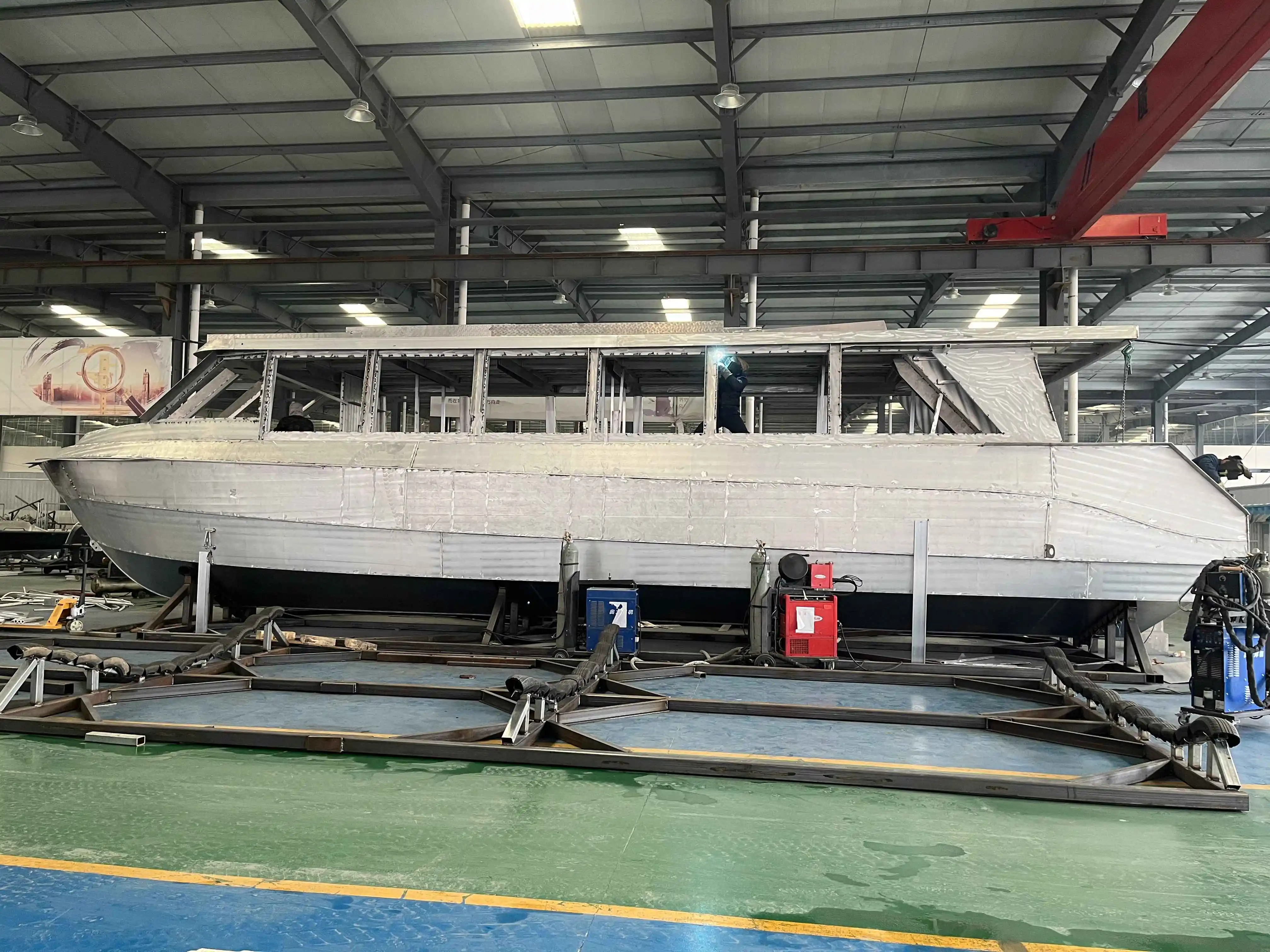 58ft 17.6m fully welded aluminum alloy passenger boat ferry ship for sale