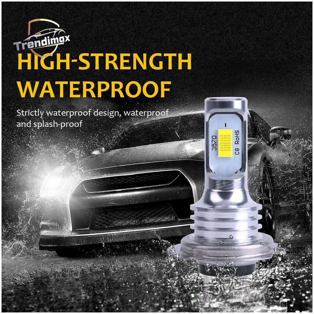 Cars Light Accessories Led Headlights Strip Custom Round Rgb Car Roof Super Power Irradiation Decoration Truck 24V Led Headlight