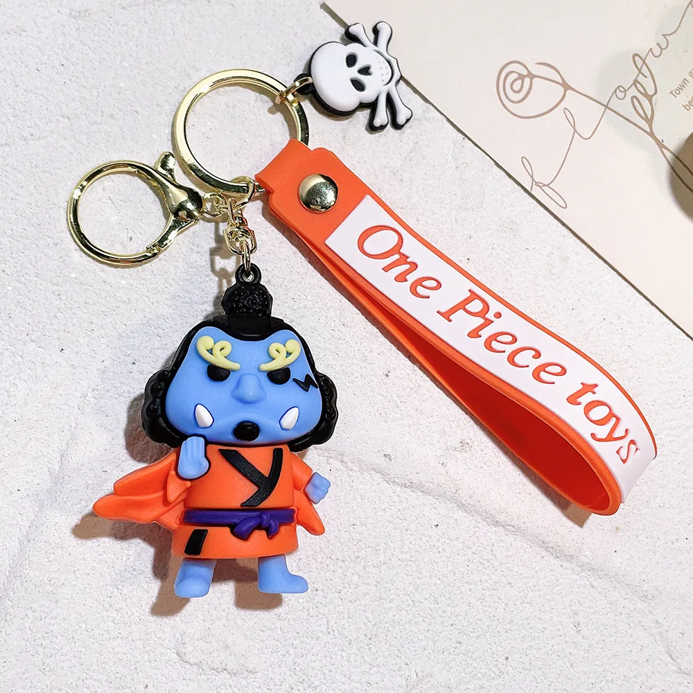 2023 брелок One_x_piece Luffy Mingge Essoron для ключей из известных японских мультипликационных 3D-персонажей ПВХ