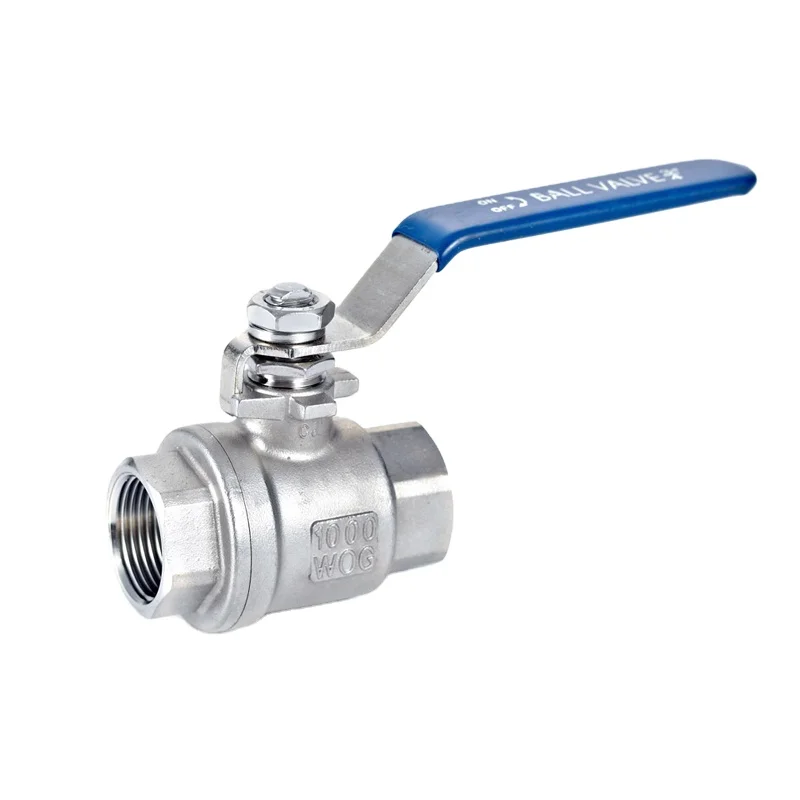 2PC Stainless Steel Threaded Ends 1000PSI BSP Ball valve