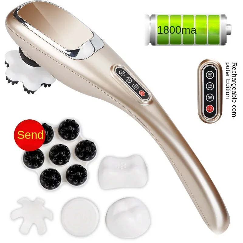 Handheld electric high-power tapping electric instrument for neck waist and shoulders dolphin massager stick massage hammer