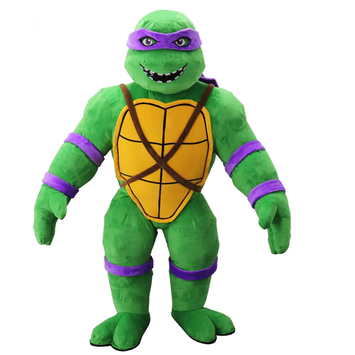 Giant Inflatable Cartoon Green Ninja Turtle Tortoise Mascot Costume Plush Muscle Men Carnival Cosplay Performance Suits For Sale