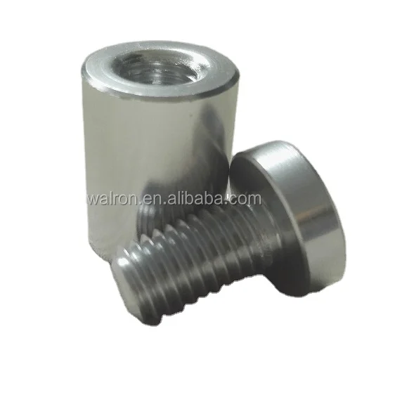 Professional manufacture Wall Mounted Fixing Acrylic Sign Holder Aluminium Anodized Standoff Dia 19*30with Glossy finished