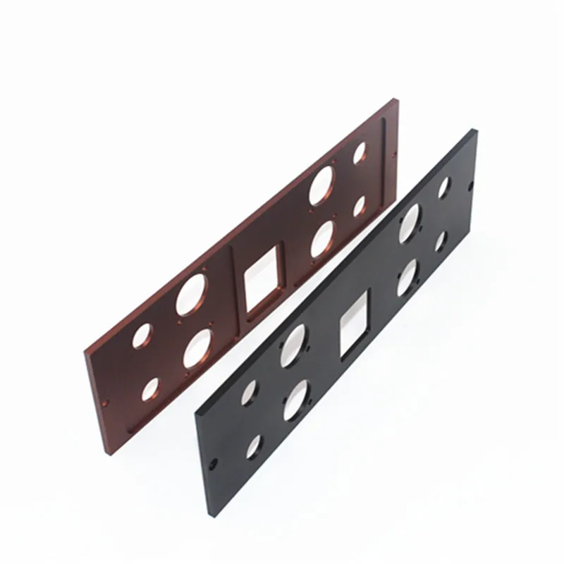 
Dongguan factory high precision aluminum audio amplifier front panel 