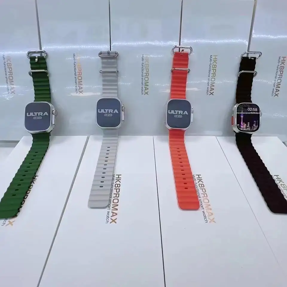 2023 watch HK8 Pro Max reloj inteligente AMOLED Screen 2.12 Inches 49mm NFC Wireless charging Smartwatch Ultra Smart Watch 8