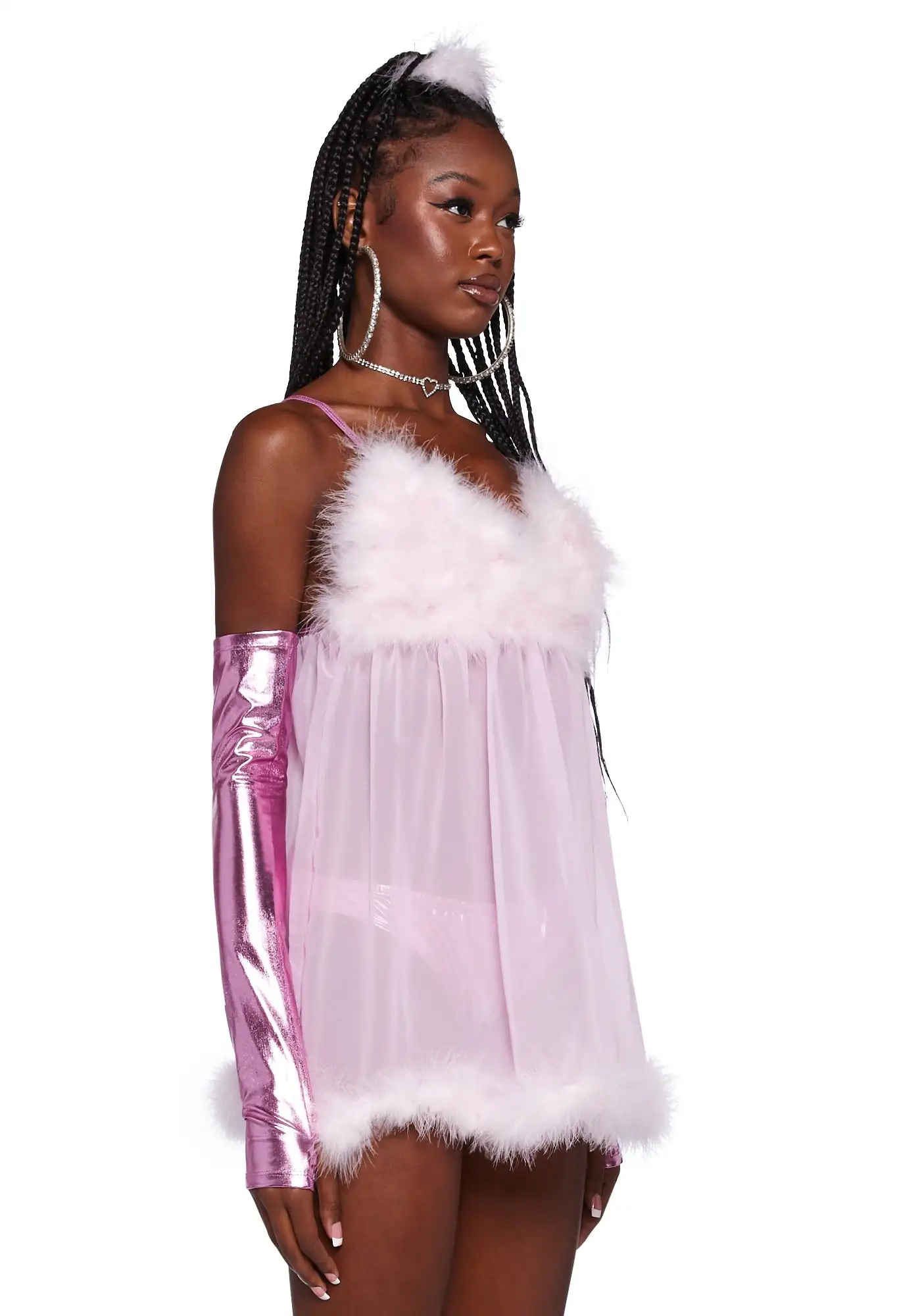 Halloween Cosplay Costumes Woman Sexy Women Plus Size Clothes Pink Mini Dress For Christmas Theme