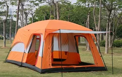 Hot sale Camping Outdoor Large Waterproof Two Bedroom One Living Family Marquee Tent