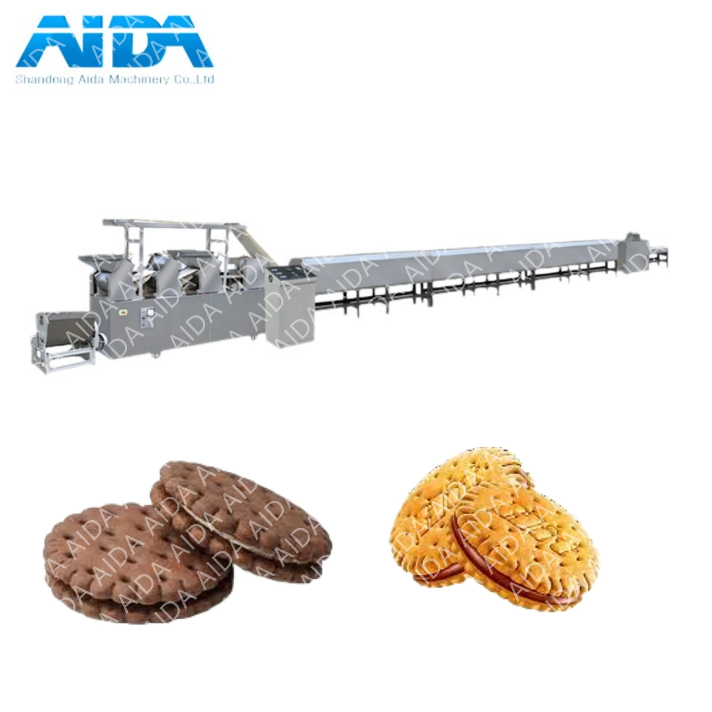 AIDA 225 60 кг Афганская халяльная машина для производства печенья полностью автоматическая маленькая лидер продаж в Афганистане