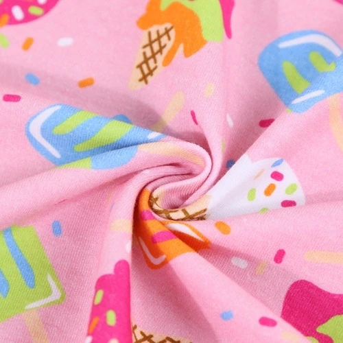 Продажа экологически чистых тканей с цифровой печатью на заказ 95% хлопок 5% спандекс трикотажная ткань для одежды