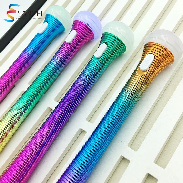 New arrival promotional spring shape colorful pen led