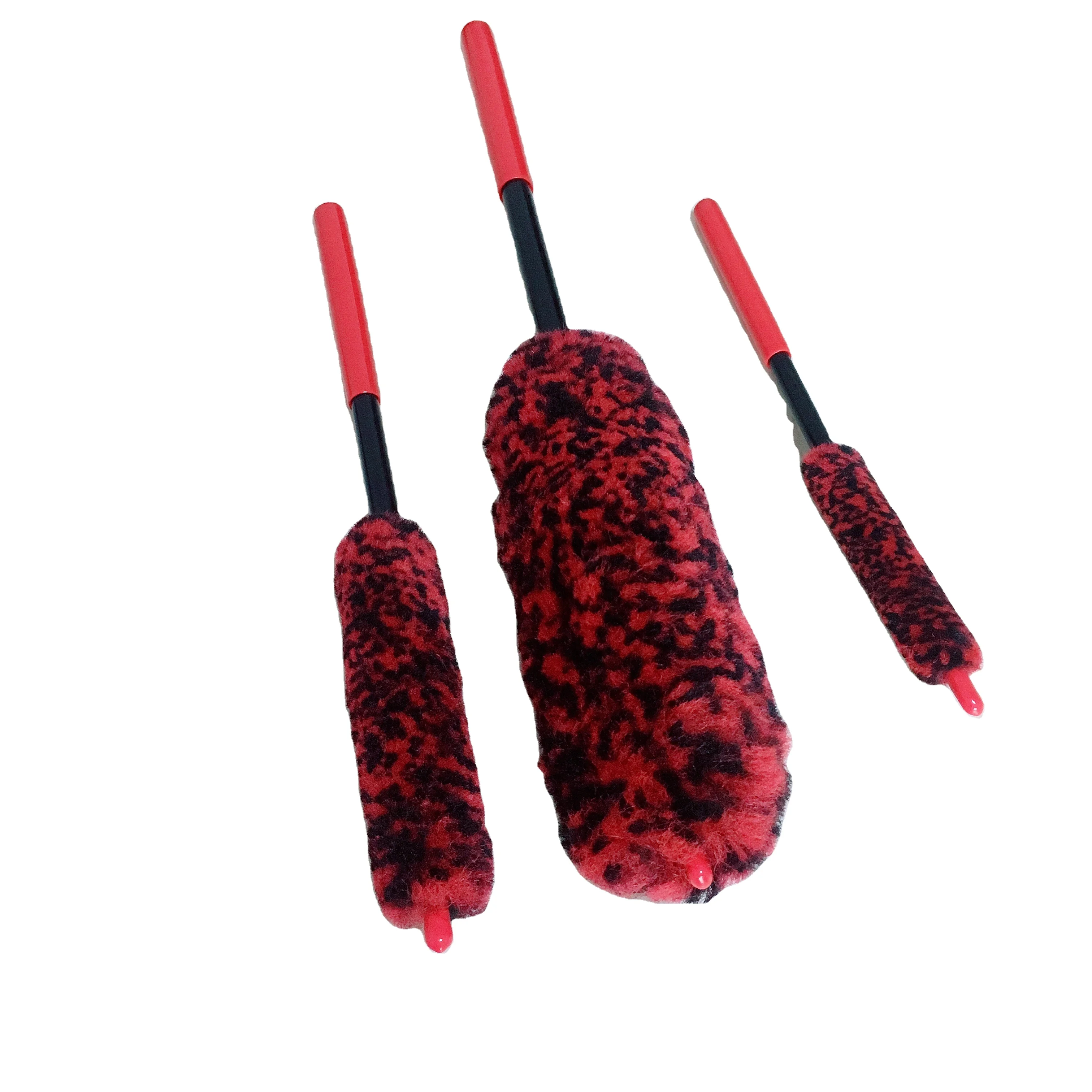 Набор кистей wooly wand из мягких густых волокон для мытья автомобильных колес безопасная щетка чистки