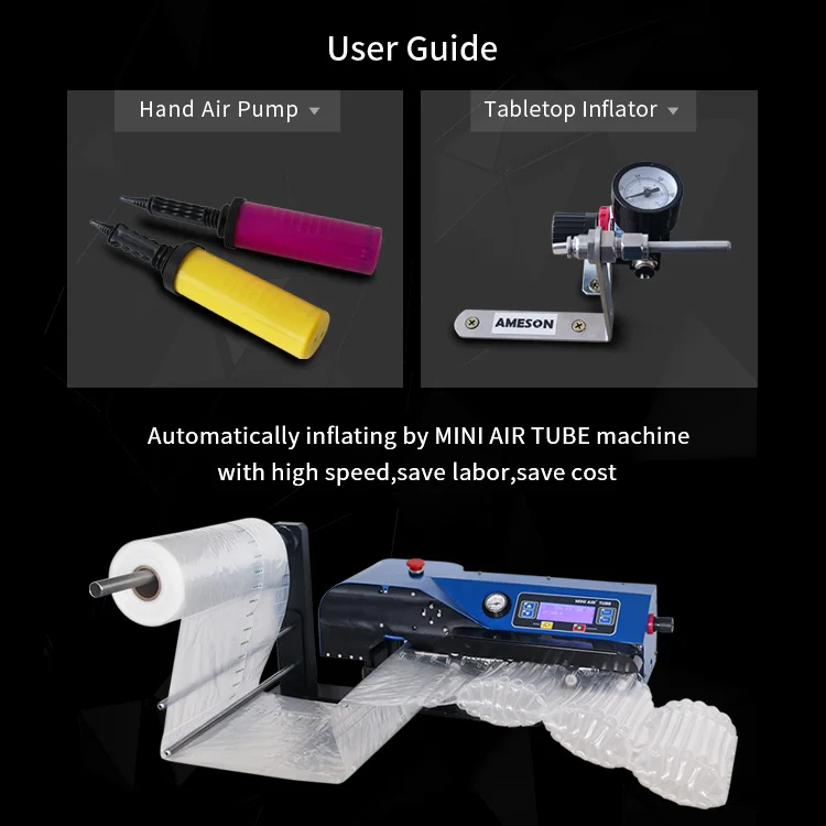 Ameson inflatable packaging air column bags for camera consumer electronics