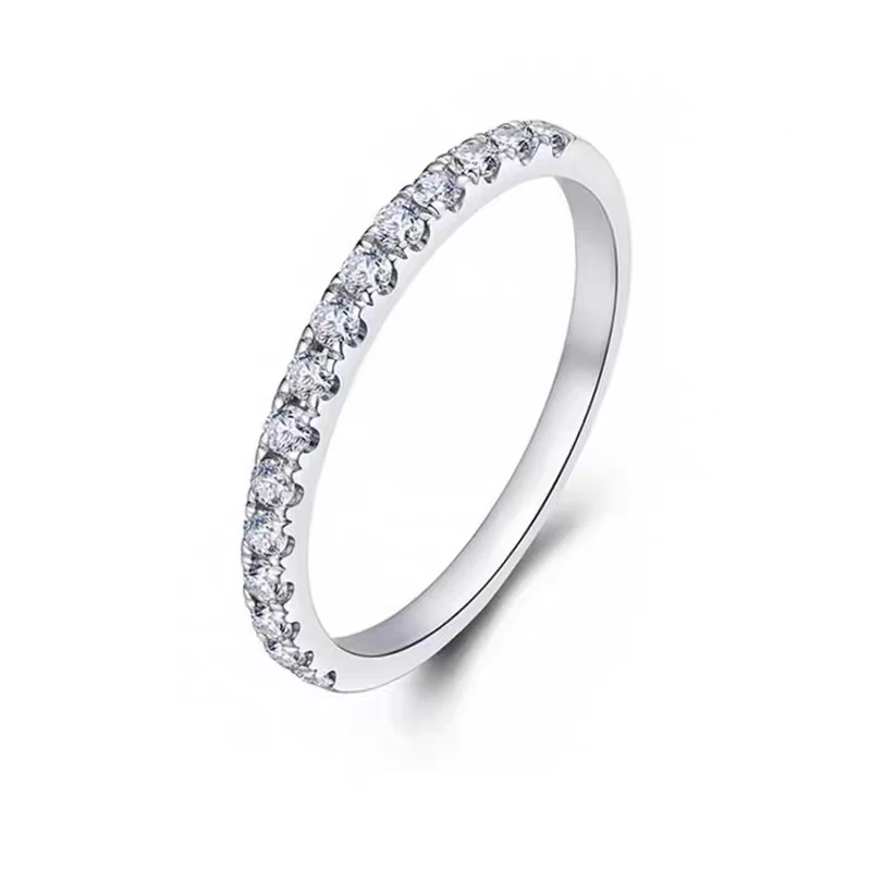 14k 18k Round Cut Diamond Engagement Ring Drill Diamond Promise Lab Diamond Ring