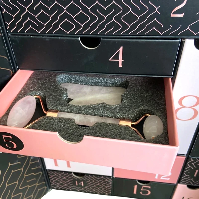 Custom Ramadan Christmas Chocolate Calendar Advent Boxes Paper Cosmetic Advent Calendar Cardboard Packaging Gift Box