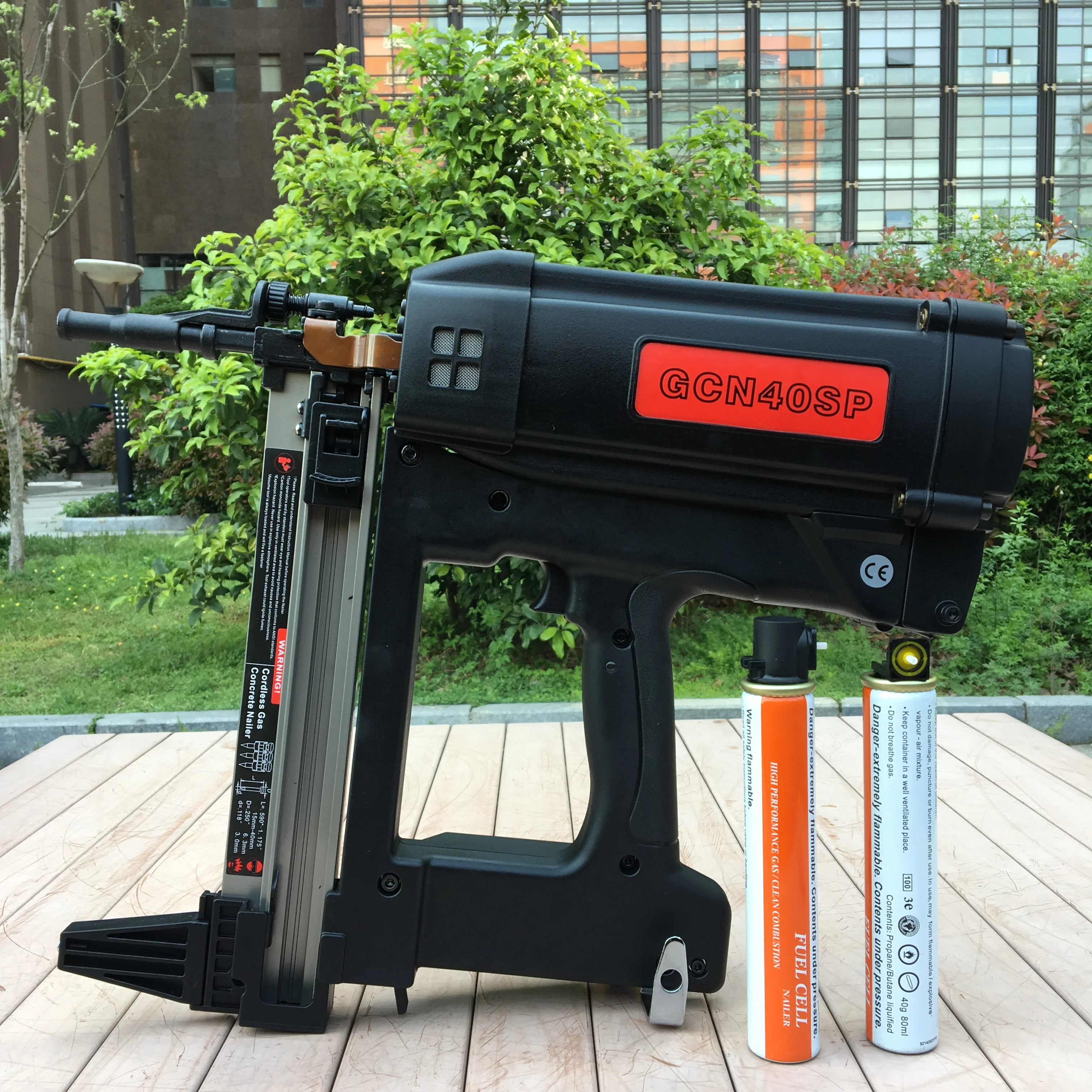 TOUA nailer for concrete nails 16-38mm with gas fuel cell customized cordless nailer gcn40sp