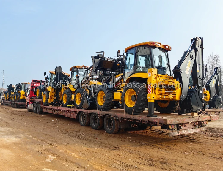 New Diesel CE Epa Engine Large Mini Retroexcavadora Farm Tractor Backhoe Excavator Loader 4x4 Backhoe