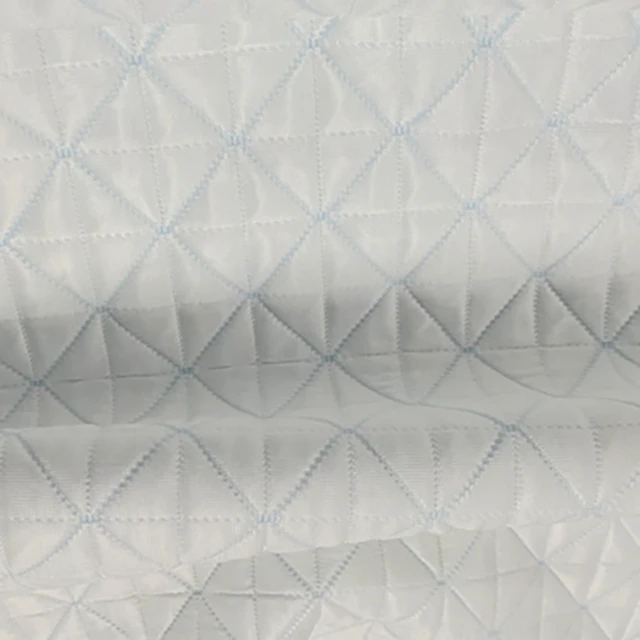Soft Cool Fabric for Kid Bed Ice Silk Fabric 100% Polyester Roll Air Layer Knitted Jacquard Fabric
