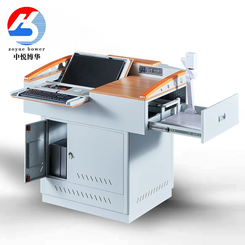 Classroom Teacher Digital Podium Multimedia Platform Class Smart Lectern Teaching Equipment