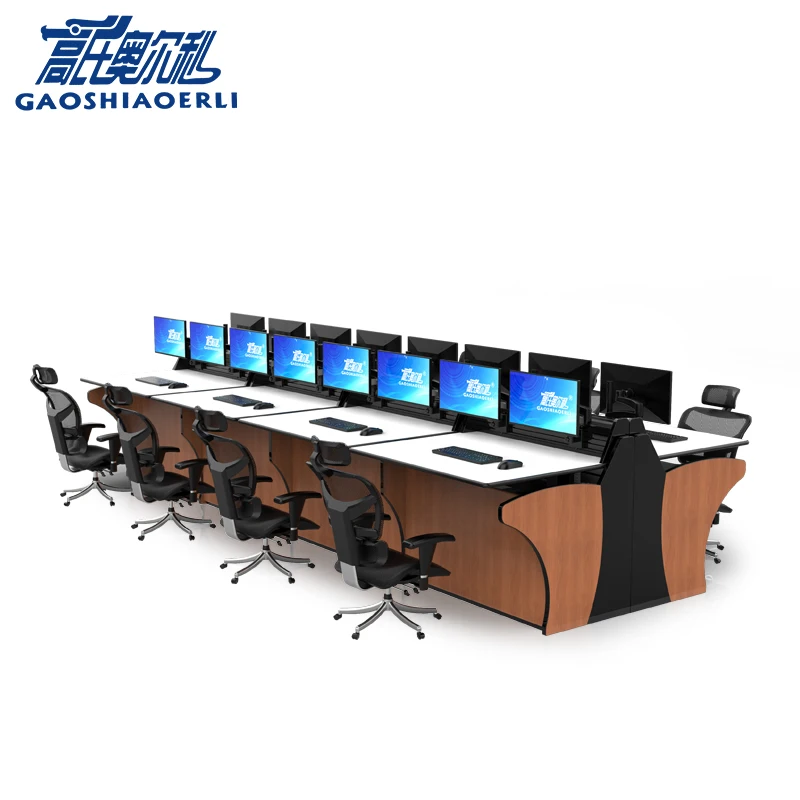 Customized command center commercial furniture console table