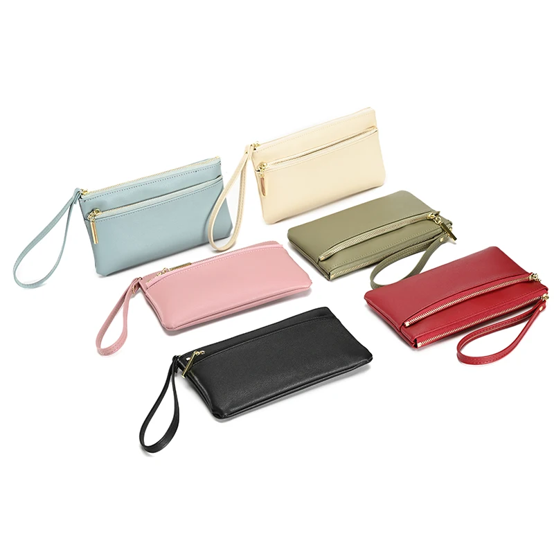 Wholesale Light Luxury Women Luxury Brand Wallet Multifunction Handbag Card Bag Fashionable Mobile Phone Zero Wallet