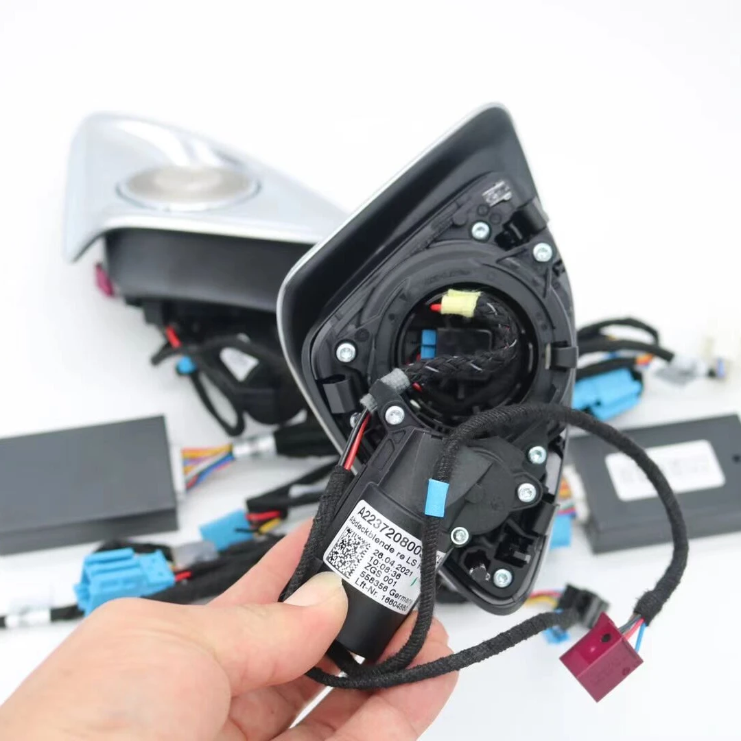 Car Auto LED Atmosphere Light Ambient Light 3D Rotating Tweeter Subwoofers For Mercedes Benz S Class W223