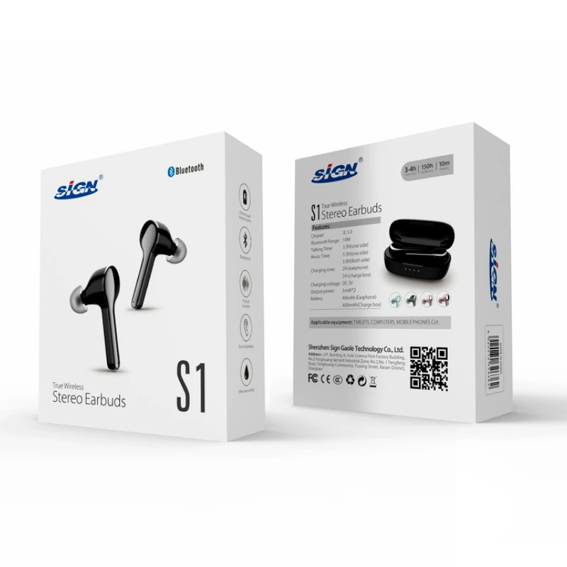 Wholesale Customized Digital Product Packaging Boxes Stamped Headset Data Cable Mouse and Keyboard High Quality Printing
