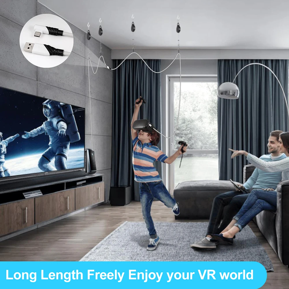 High Speed Data Transfer Fast Charging VR Headset Accessories Oculus Quest 2 Link Cable for Oculus Quest & Quest 2