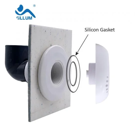 Underwater Fountain Epoxy Resin Wall Mounted   1.5 Inch Pool Light RGB 8W Led Pool Light