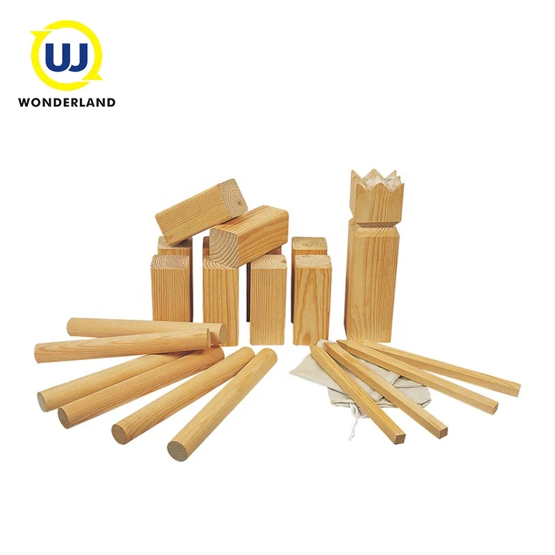 Wholesale cheap custom outdoor wooden viking chess yard game for throwing