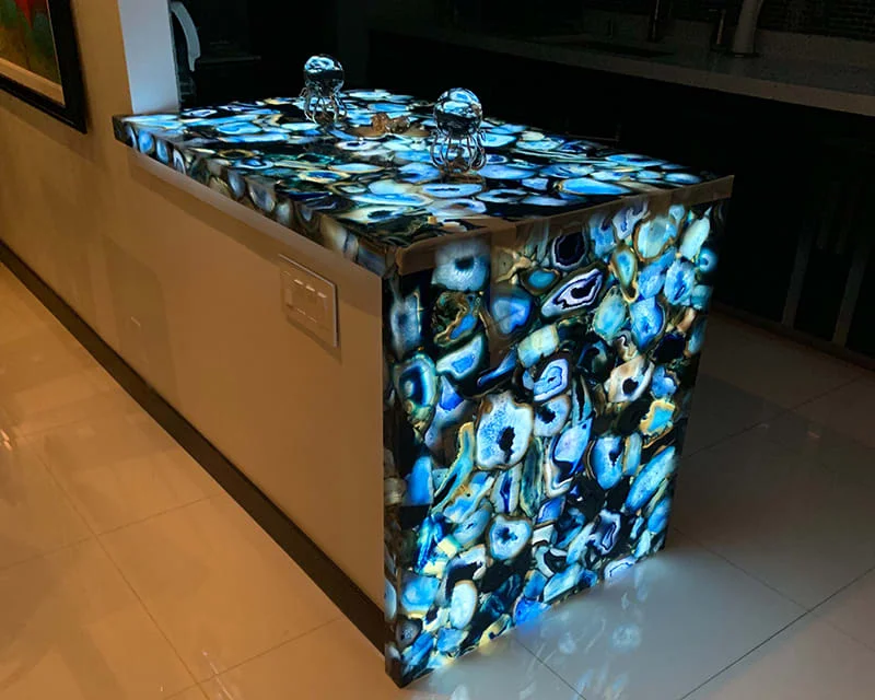 Custom Edgelit LED Panel Backlight For Stone Countertop Backsplash Wine wall backlt  Panel for marble Acrylic Light Guide Panel