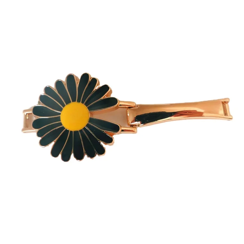 
Изготовленная на заказ декоративная пряжка для обуви с цепочкой и цветком, металлическая пряжка для обуви с орнаментом 