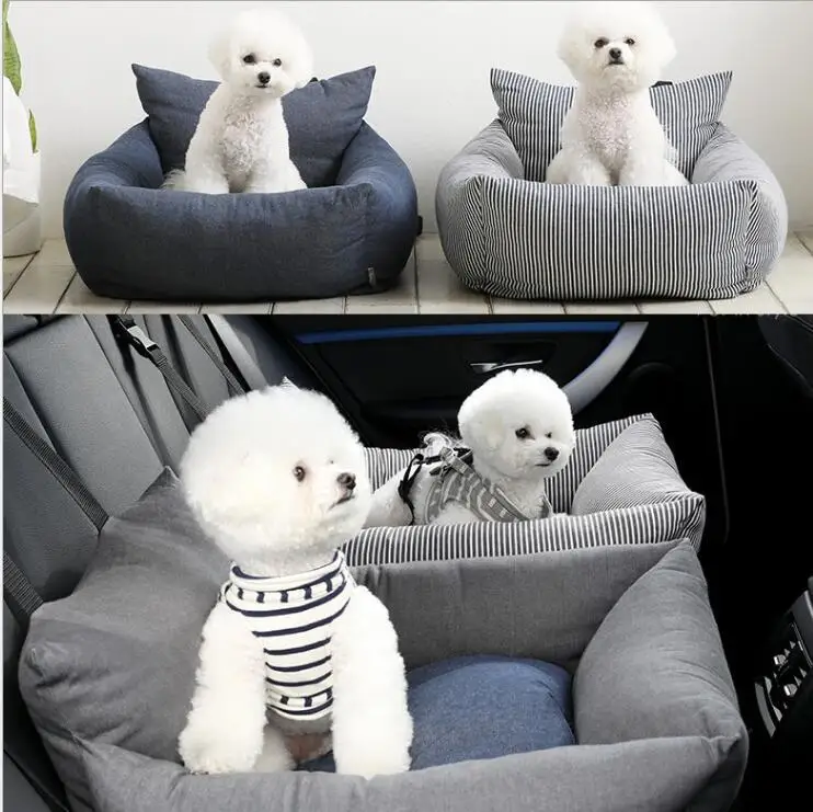 Outdoor Portable Travel Soft Safety Dog Car Seat Pet Booster Car Seat Dogs Sofa Bed for Dogs and Cats